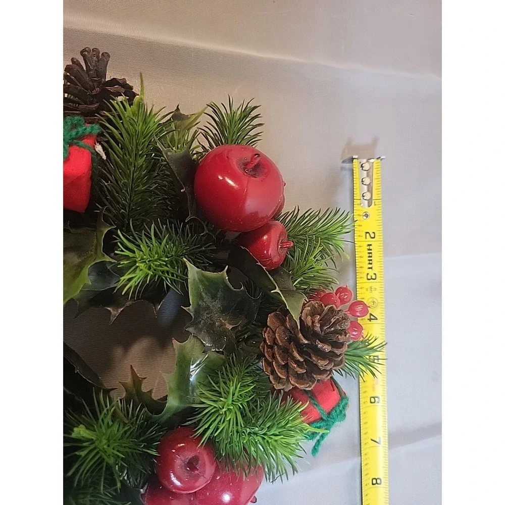 Small Vintage Artificial Christmas Wreath